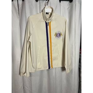 Vintage 1970s Lions Club International Jacket Men's Large Long Sleeve